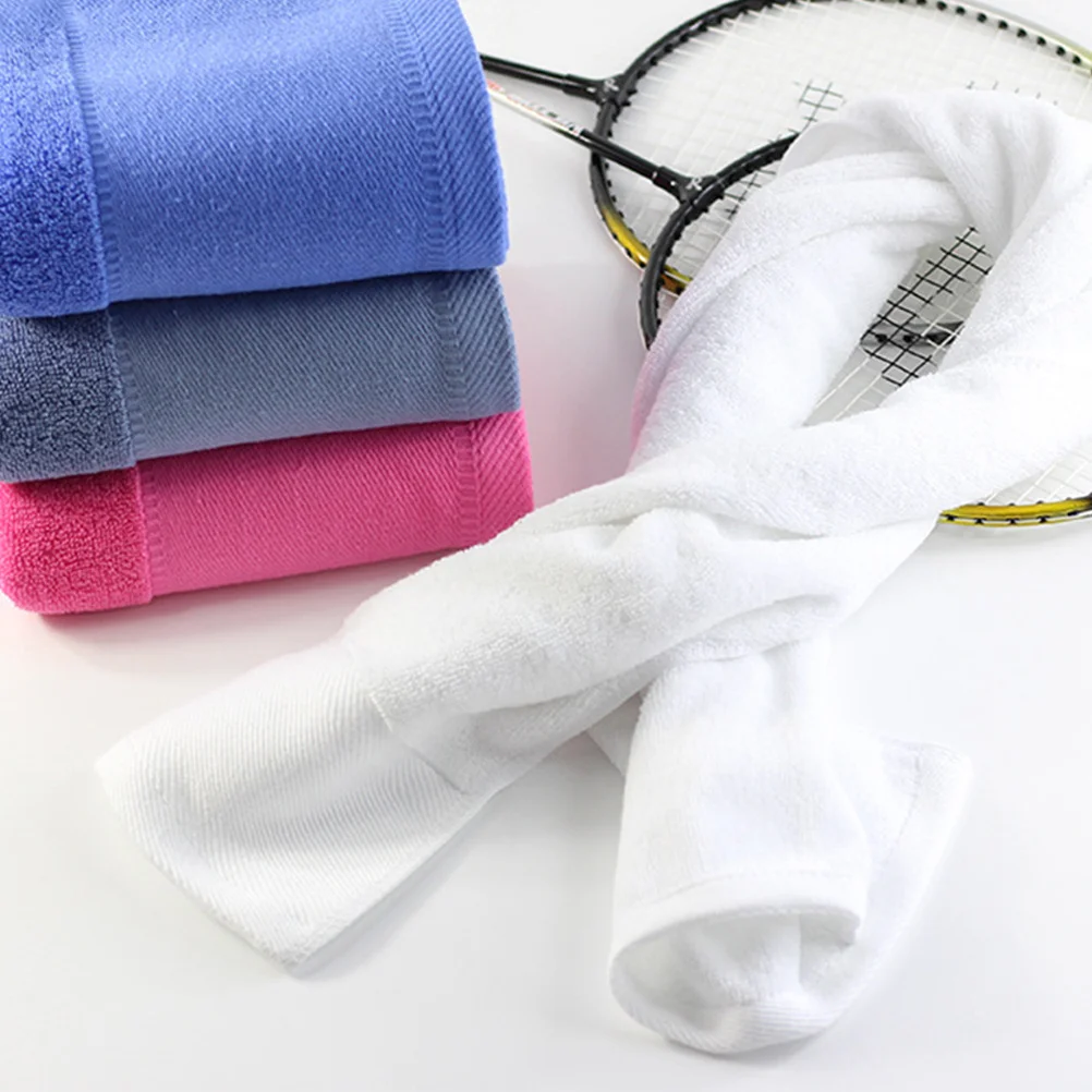 

Grey Cotton Sports Towel Outdoor Fitness Sweat Absorbing Durable Neckerchief for Gym Yoga Camping Hiking Sweat Absorbing Towels