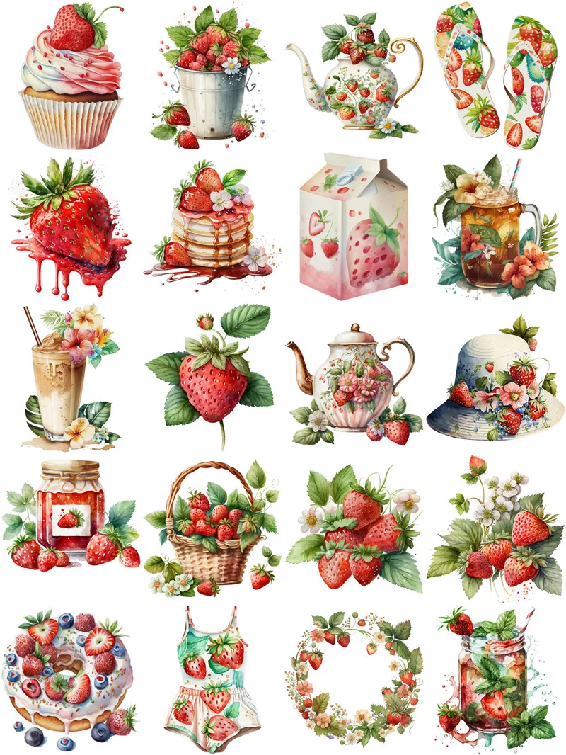 Lemons and strawberries Stickers Crafts And Scrapbooking stickers kids toys book Decorative sticker DIY Stationery