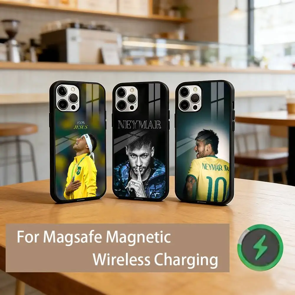 

Football N-Neymar Phone Case For iPhone17,16,15,14,13,12,11 Plus,Pro Magnetic with Magsafe Wireless Charging