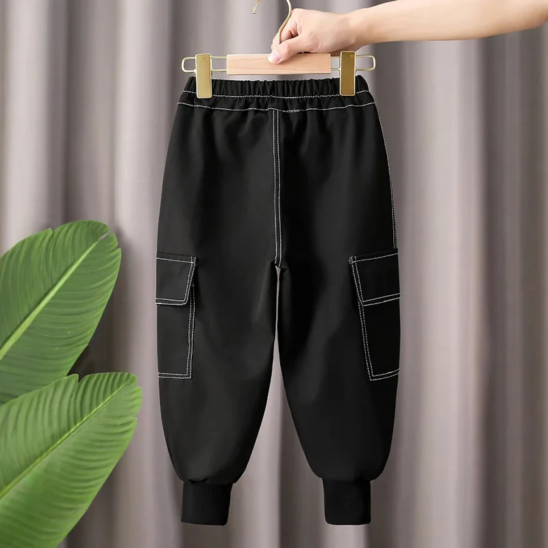 Boys Pants Handsome Children's Spring and Autumn New Loose Fashion Casual Pants 2026 Boys Versatile Jogger Cargo Pants 3-8Years