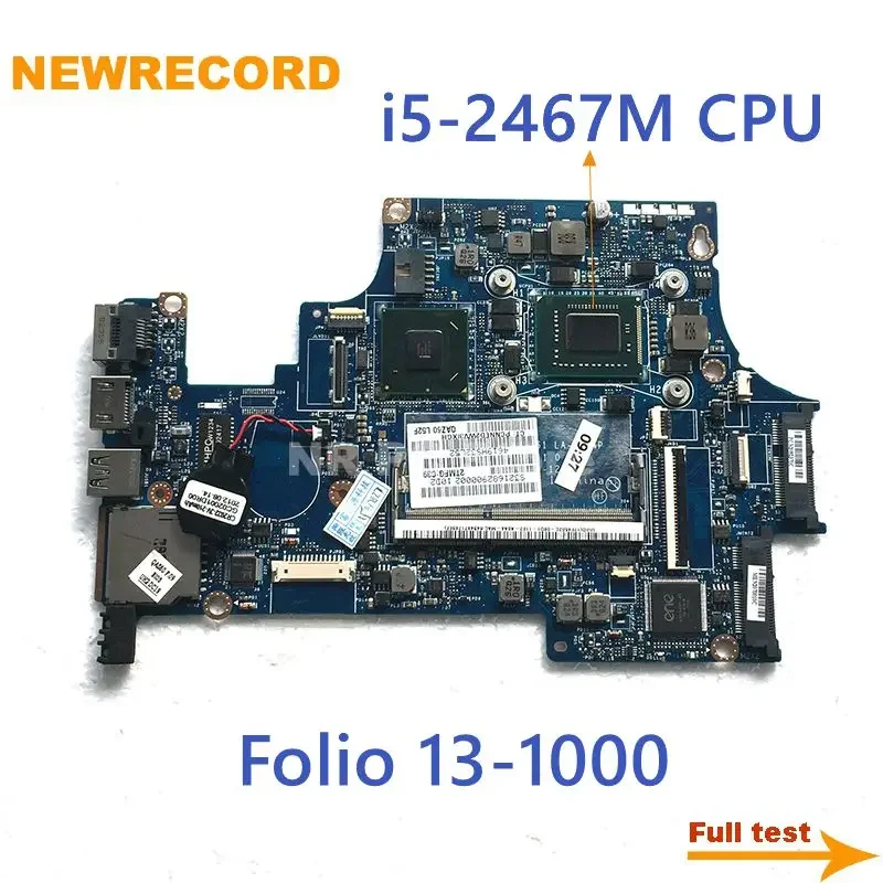 

For HP Folio 13-1000 Motherboard with i5-2467M 1.6Ghz CPU QAZ61 LA-8044P 672352-001 LAPTOP MAINBOARD fully tested