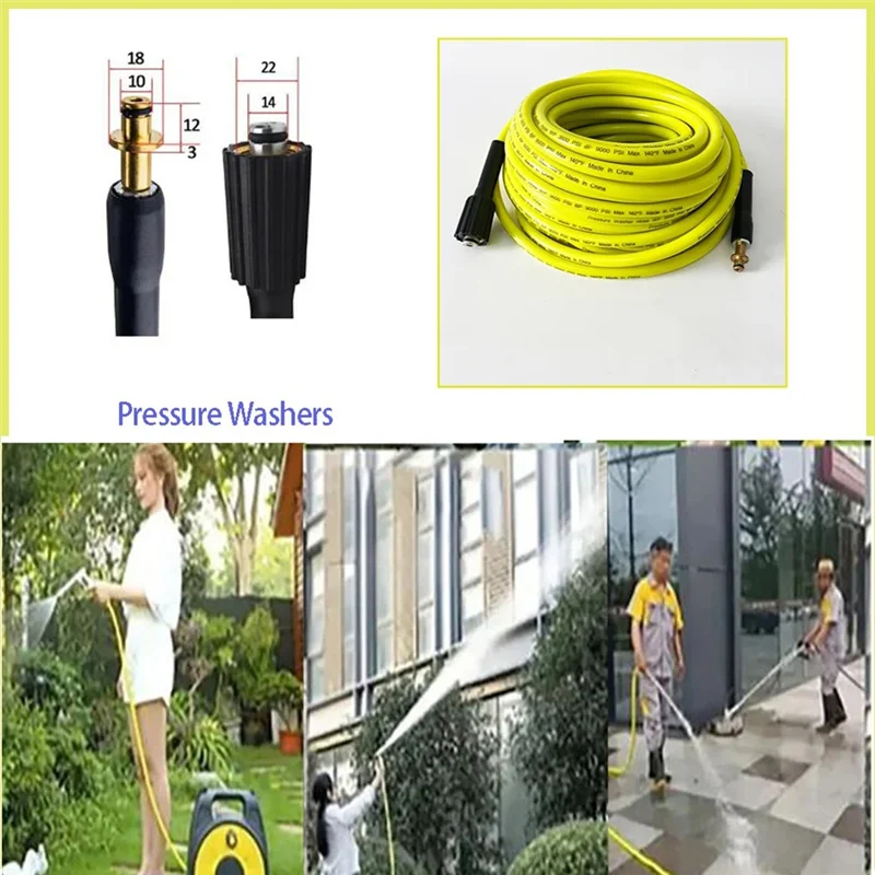 ABJI-خرطوم تنظيف الضغط العالي الأنابيب 10 متر ل Karcher K2-K7 المجاري استنزاف المياه تنظيف عدة خرطوم غسالة الضغط