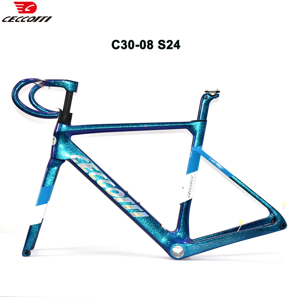 

Карбоновая рама для велосипеда CECCOTTI RF30, модель для шоссейных велосипедов с дисковыми тормозами, полностью скрытая проводка, комплект рамы для велосипеда.