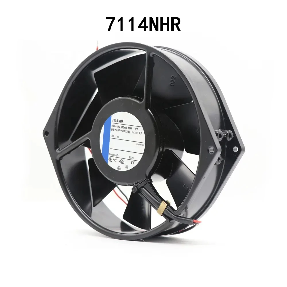 high air volume Axial Cabinet Cooling Fan 7114NHR DC24V 790mA Server radiator Inverter Fast Shipping