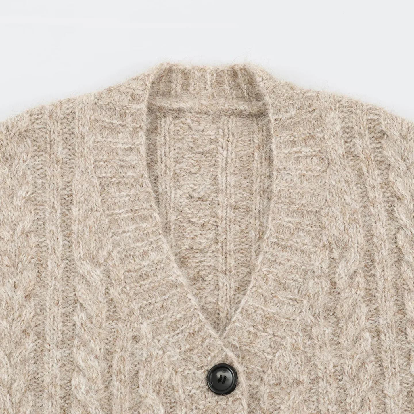 Women's Knitted V-neck Sweater Cardigan Autumn Fashion Casual Loose Fit Pocket Detail Old Money Style Knitwear Outerwear