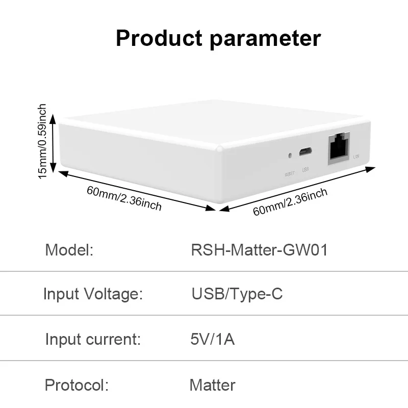 Tuya Smart Home Matter Gateway Wired Multi-mode Network Hub Combination Protocol Home Automation Central Control System ewelink