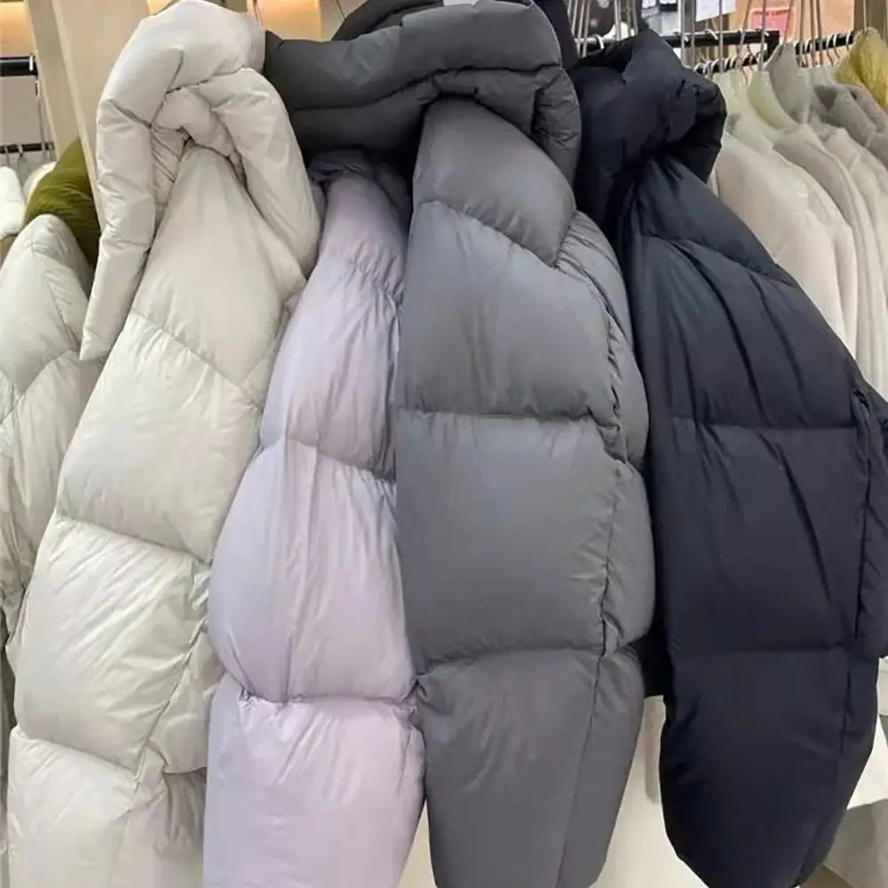 Giacche corte in cotone da donna Colletto rialzato invernale Cappotti in cotone con cappuccio Cappotto caldo spesso stile coreano 2025 Nuovo parka da neve
