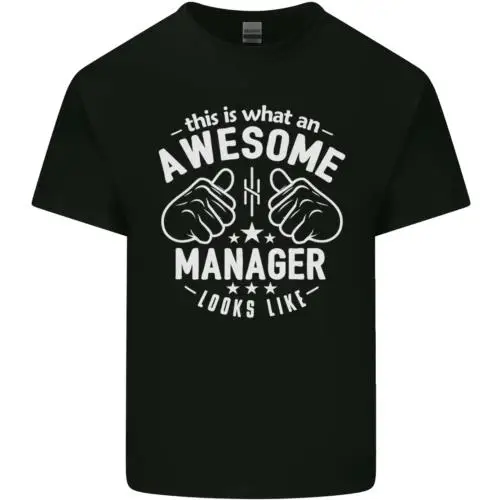 

This Is What an Awesome Manager Looks Like Mens Cotton T-Shirt Tee Top