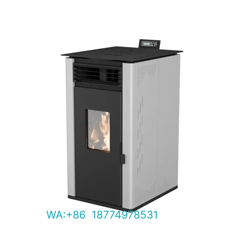 Modern Design Freestanding Pellet Fireplace Wood Stove for Heating Environmentally Friendly Smokeless Indoor Heater