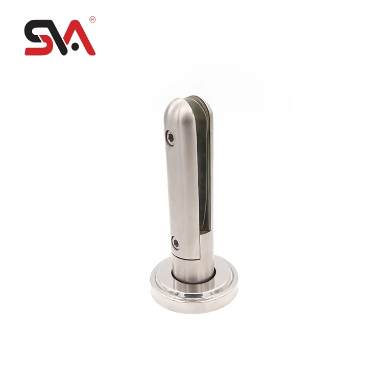 

Round Precision Casting Stainless Steel 8-12mm Toughened Glass Frameless Railing Clamp Stair Balustrades Handrails Glass Spigot