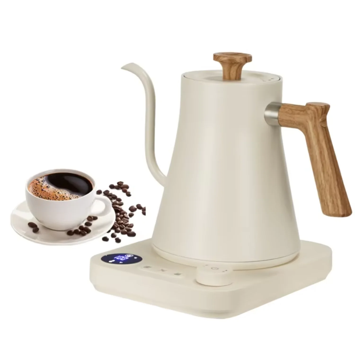 

Gooseneck Kettle 1200W Hand Brewed Kettle Coffee Pot Intelligent Constant Temperature Control Tea Pot Portable Kettle