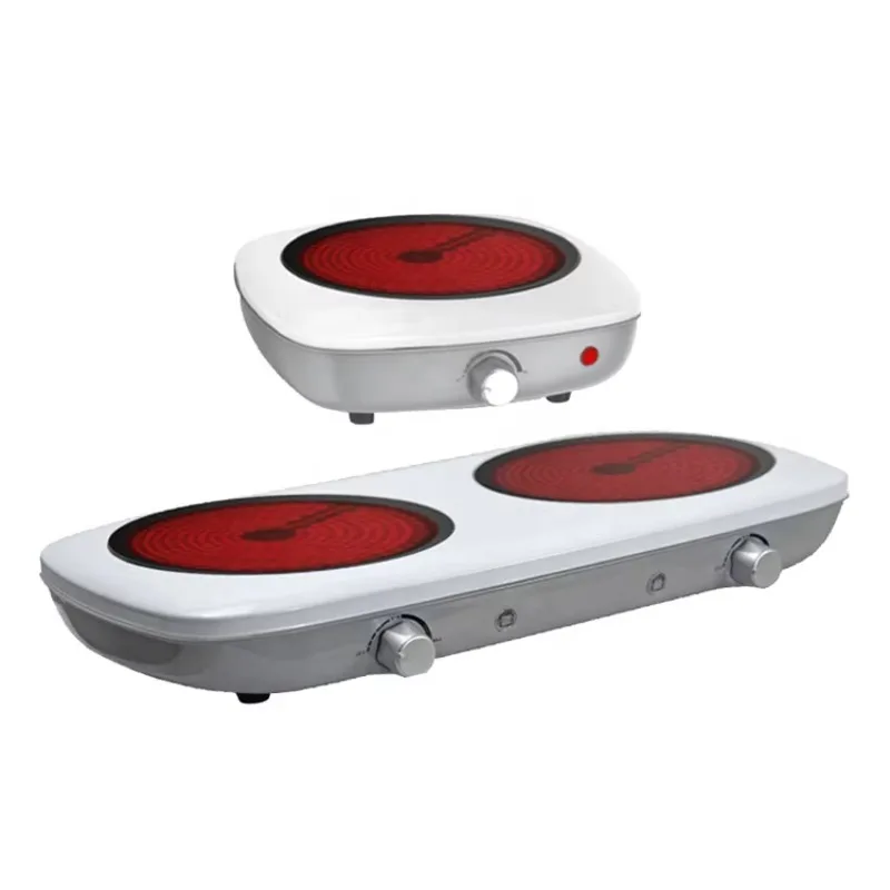 1300 watt double burner furnace electric hot plate black crystal panel hot plate infrared cooker