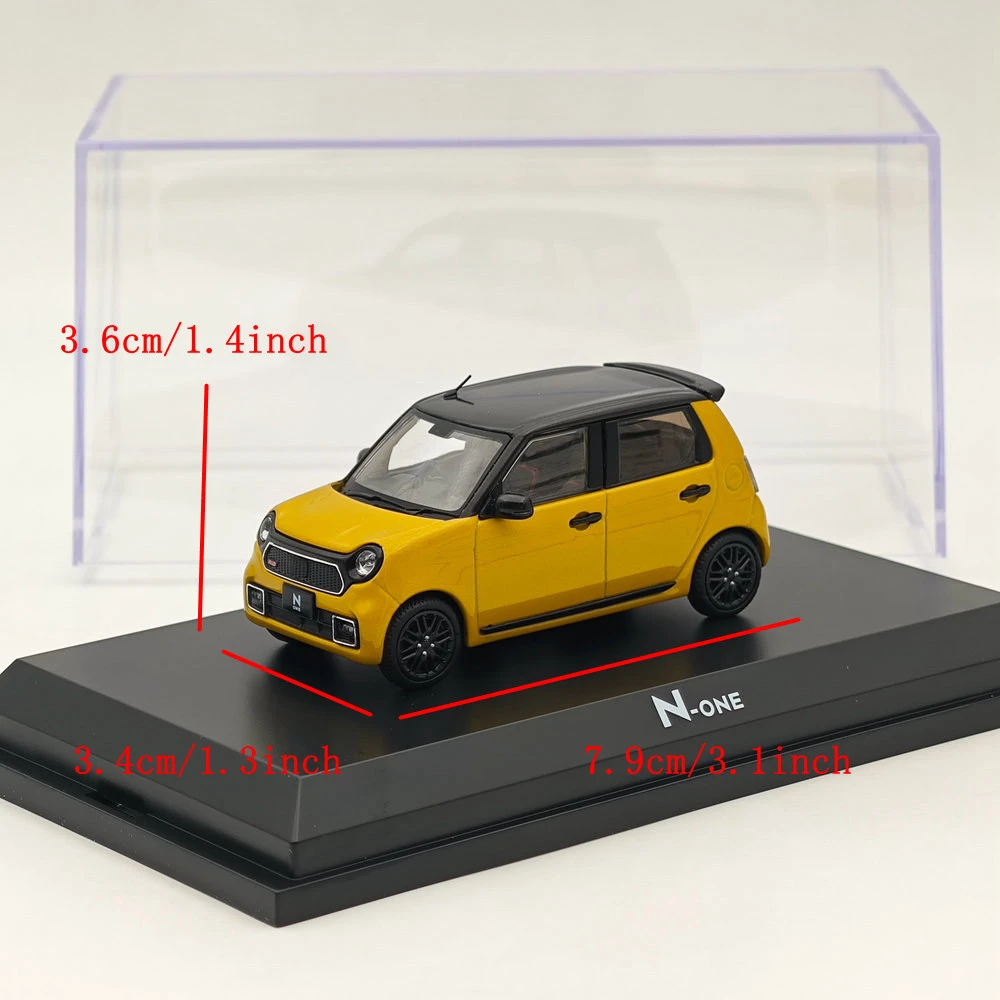 1/43 Hobby Japan N-ONE RS Premium Yellow Pearl ll Diecast Model Car Limited Collection Auto Toys Gift