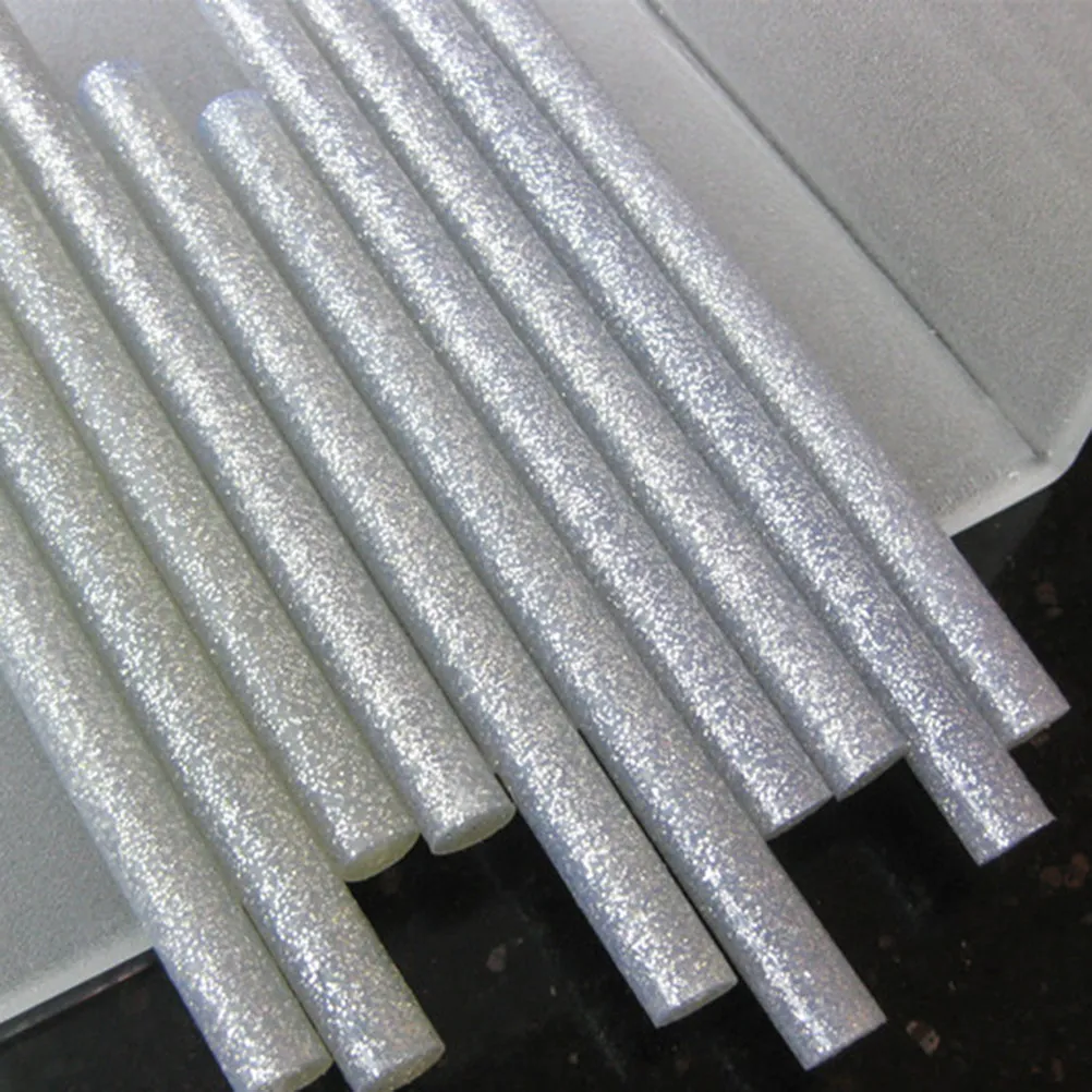 50Pcs Color Glue Sticks For Art Teacher For Christmas Crafts Glitter Colors 7MM 100mm Length Quick Dry Strong Adhesive