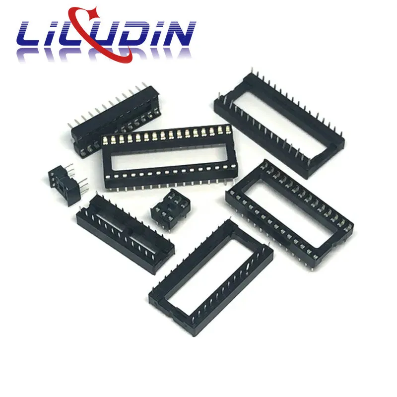 10PCS IC Sockets DIP6 DIP8 DIP14 DIP16 DIP18 DIP20 DIP28 DIP40 pins Connector DIP Socket 6 8 14 16 18 20 24 28 40 pin