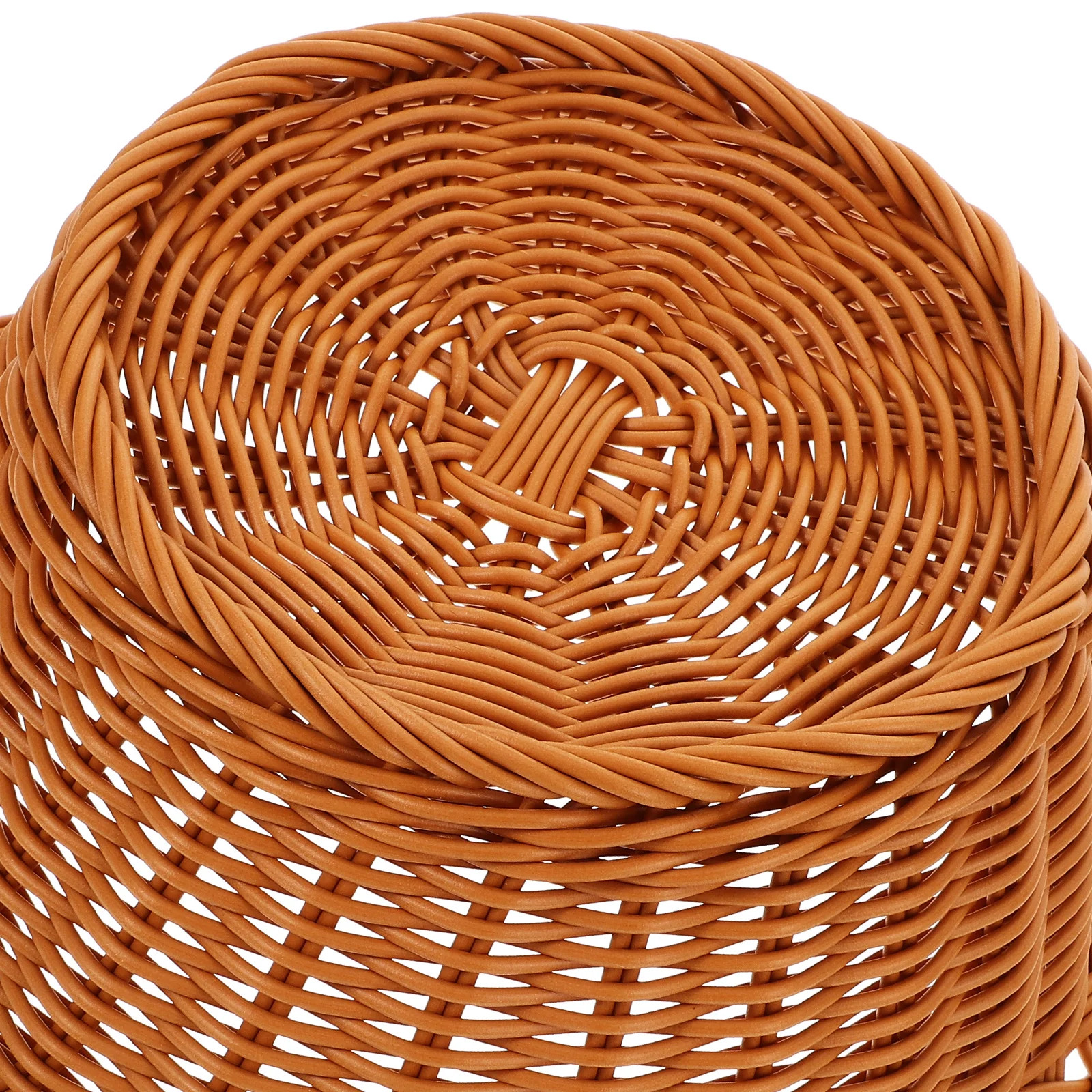 

Fruit Basket Bread Storage Woven Tray Decorative Plastic Rattan Kitchen Home Baskets Storage Serving Fruit Bread Egg Display