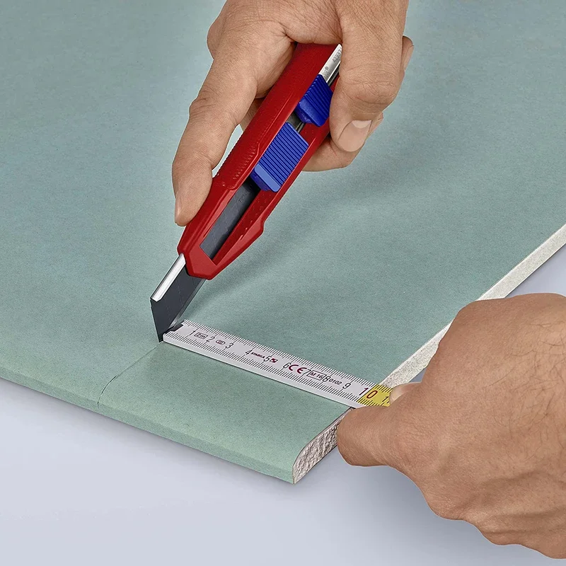 KNIPEX 90 10 165 BK CutiX Universal Knife Suit for Cutting Wallpaper etc Utility Knifves CutiX Universal Knife
