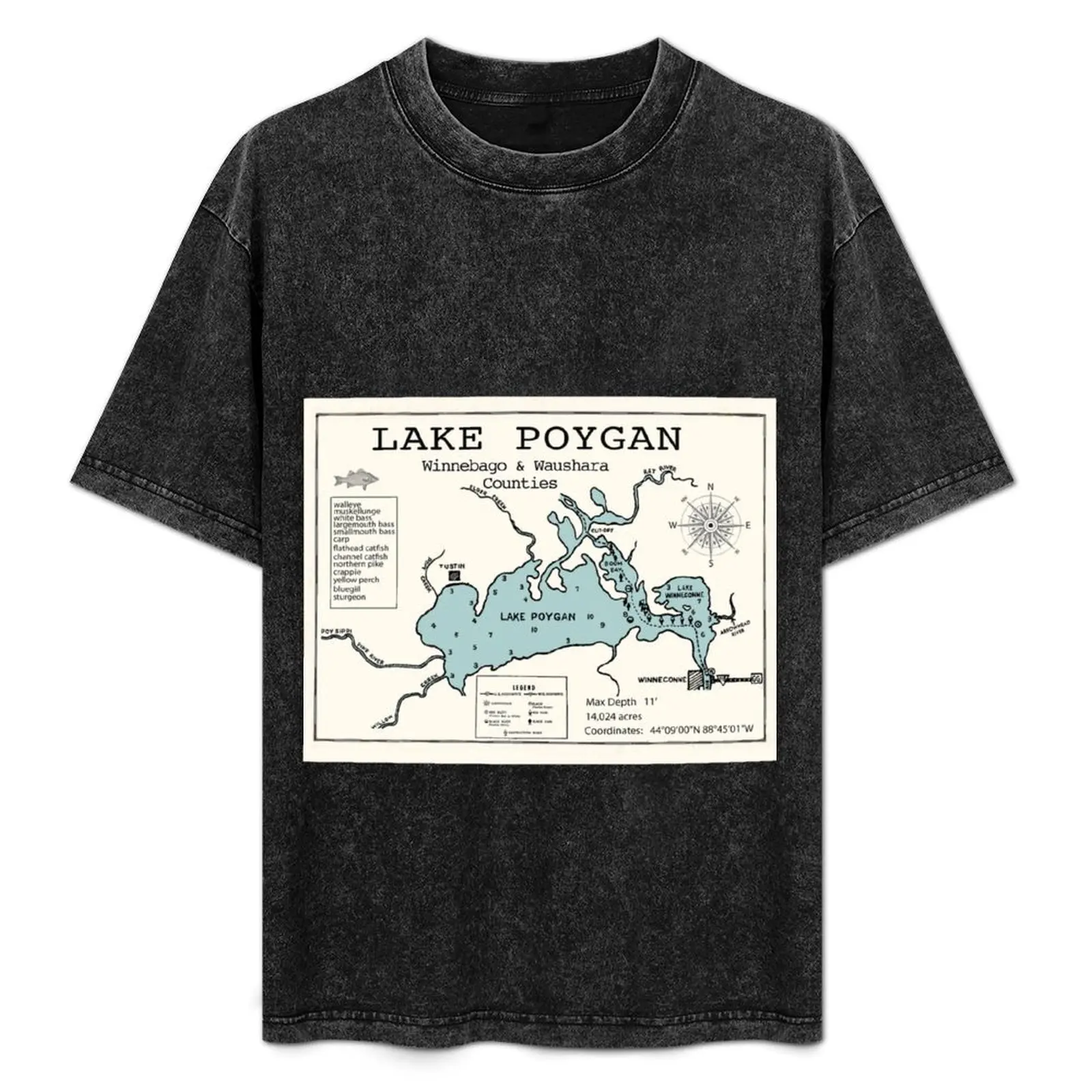 Poygan Lake WI Waushara and Winnebago Counties T-Shirt designer shirts kawaii clothes compression shirt men