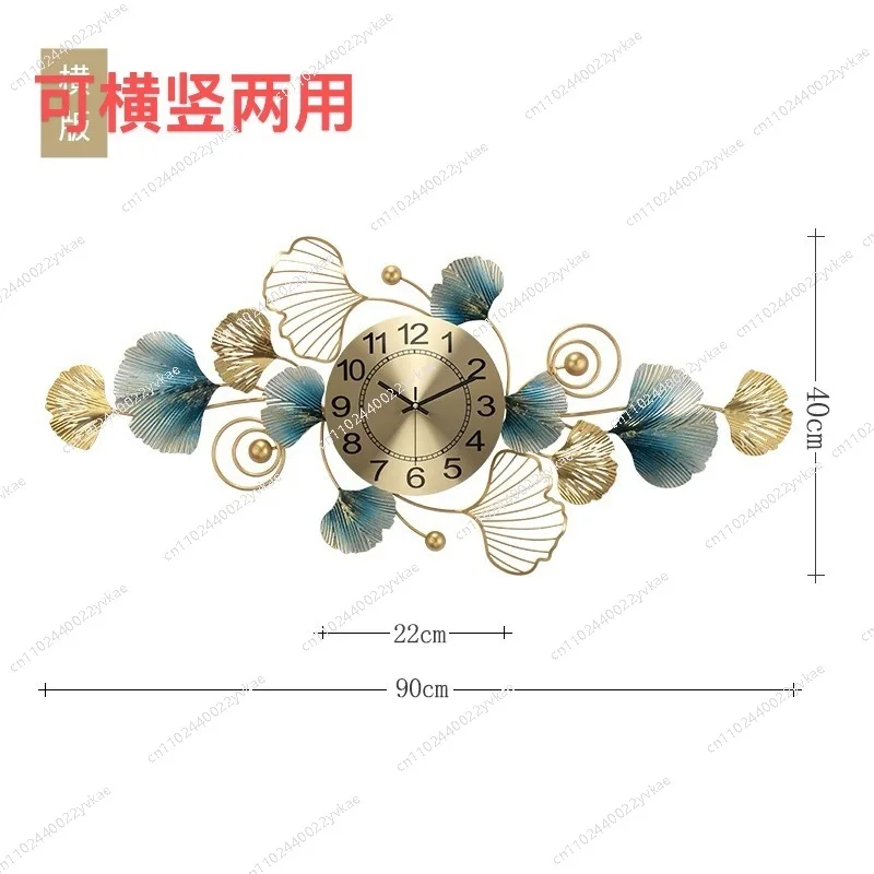 

Clock simple peacock creative living room wall clock home decoration hour hand wall background