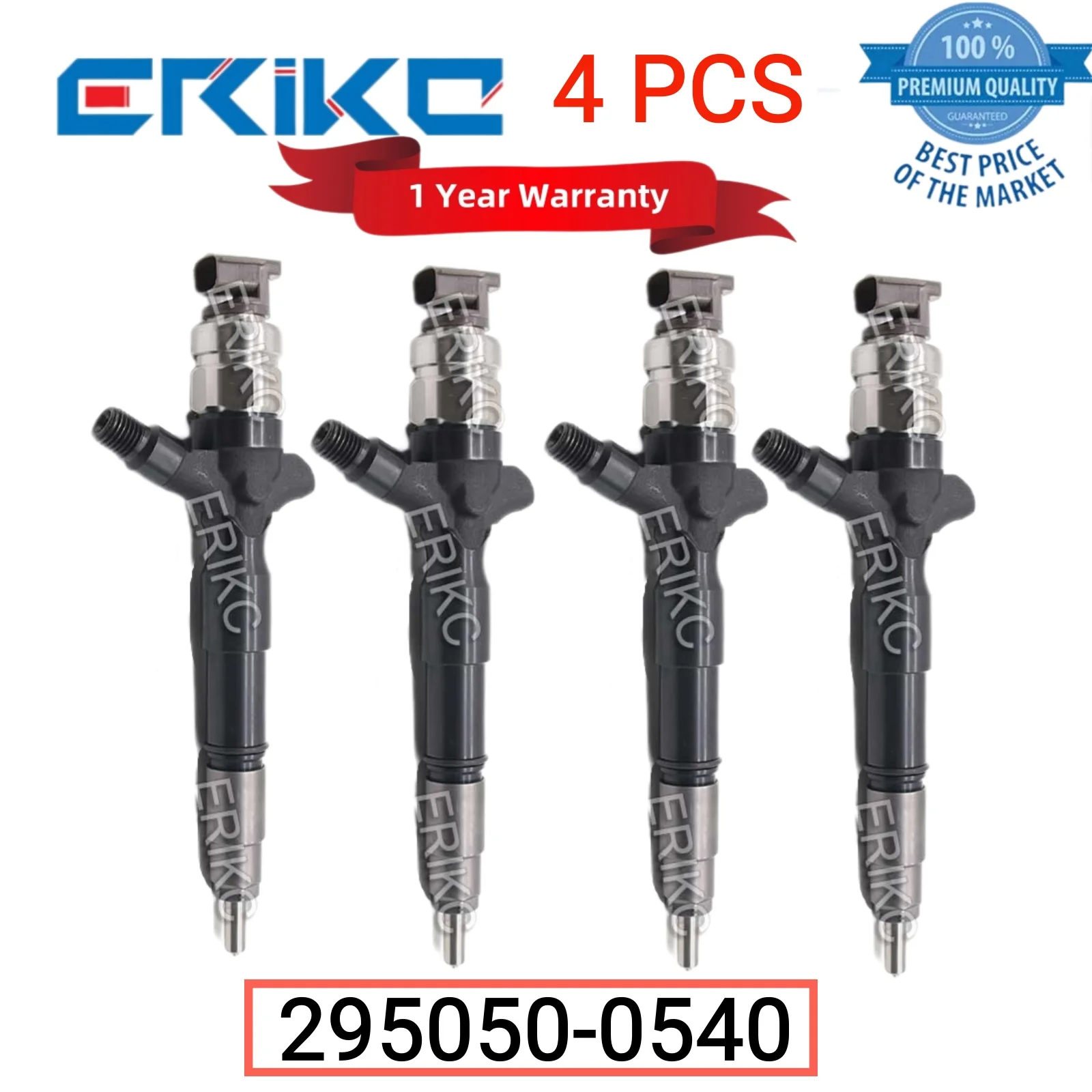 4 PCS 295050-0540 New Fuel Injector 23670-0L110 23670-30420 Injector for Engine 23670-09380 23670-39425 for Toyota