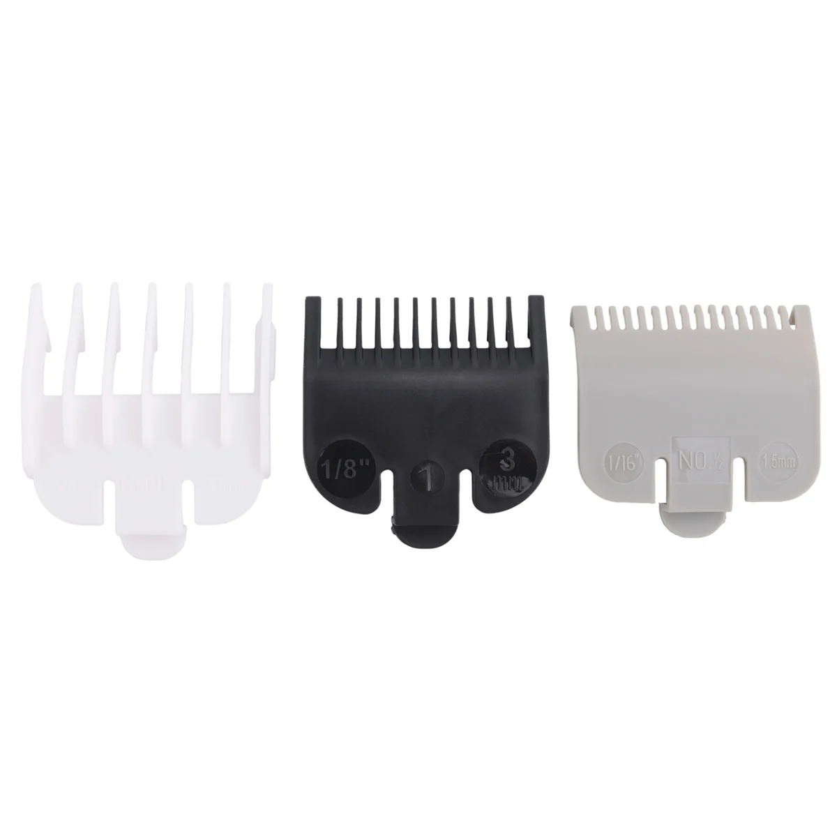 Peine Universal para cortar el pelo, herramienta de corte de pelo, pinza eléctrica de 1,5mm/3mm/4,5mm, 3 unidades