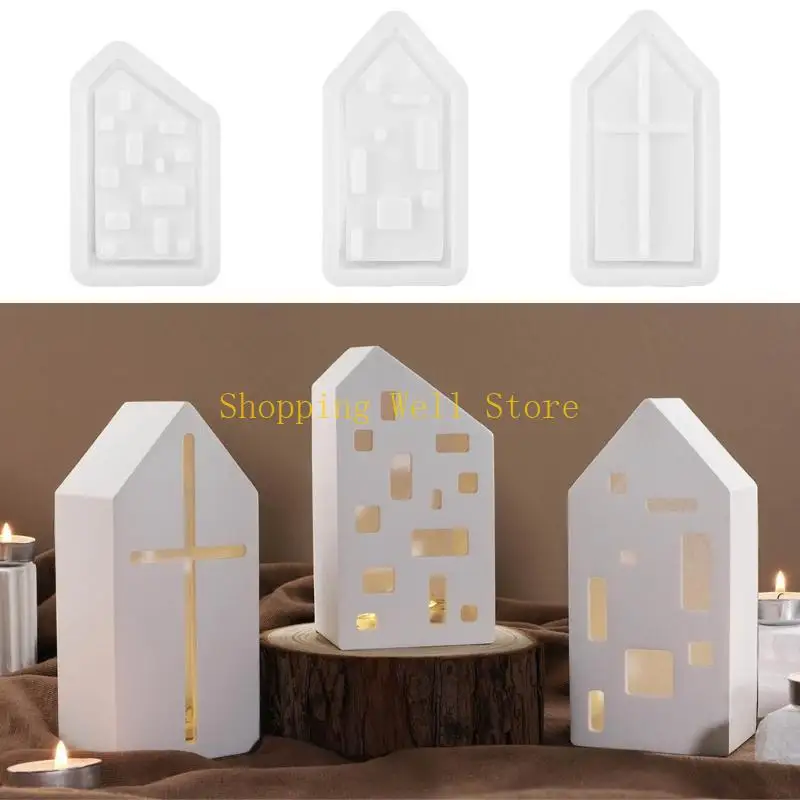 

KX4B формы для полых подсвечников для дома, полые формы для церковных подсвечников для подсвечников, гипсовые украшения, подарок