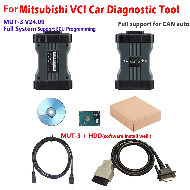 WIFI MUT-III SE for Mitsubishi MUT-3 VCI Diagnosis Tester Latest V24.09 Support ECU Programming Full System Auto Diagnostic Tool