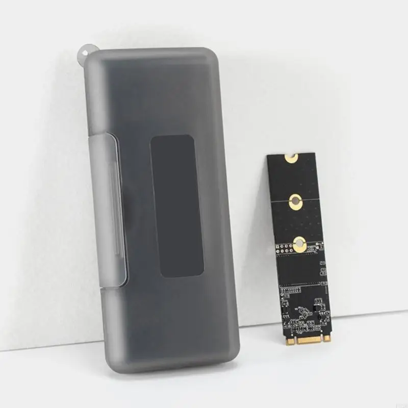 P82E M.2 SSD Carrying Box Waterproof 2 Slots Hard Case for Digital Enthusiasts
