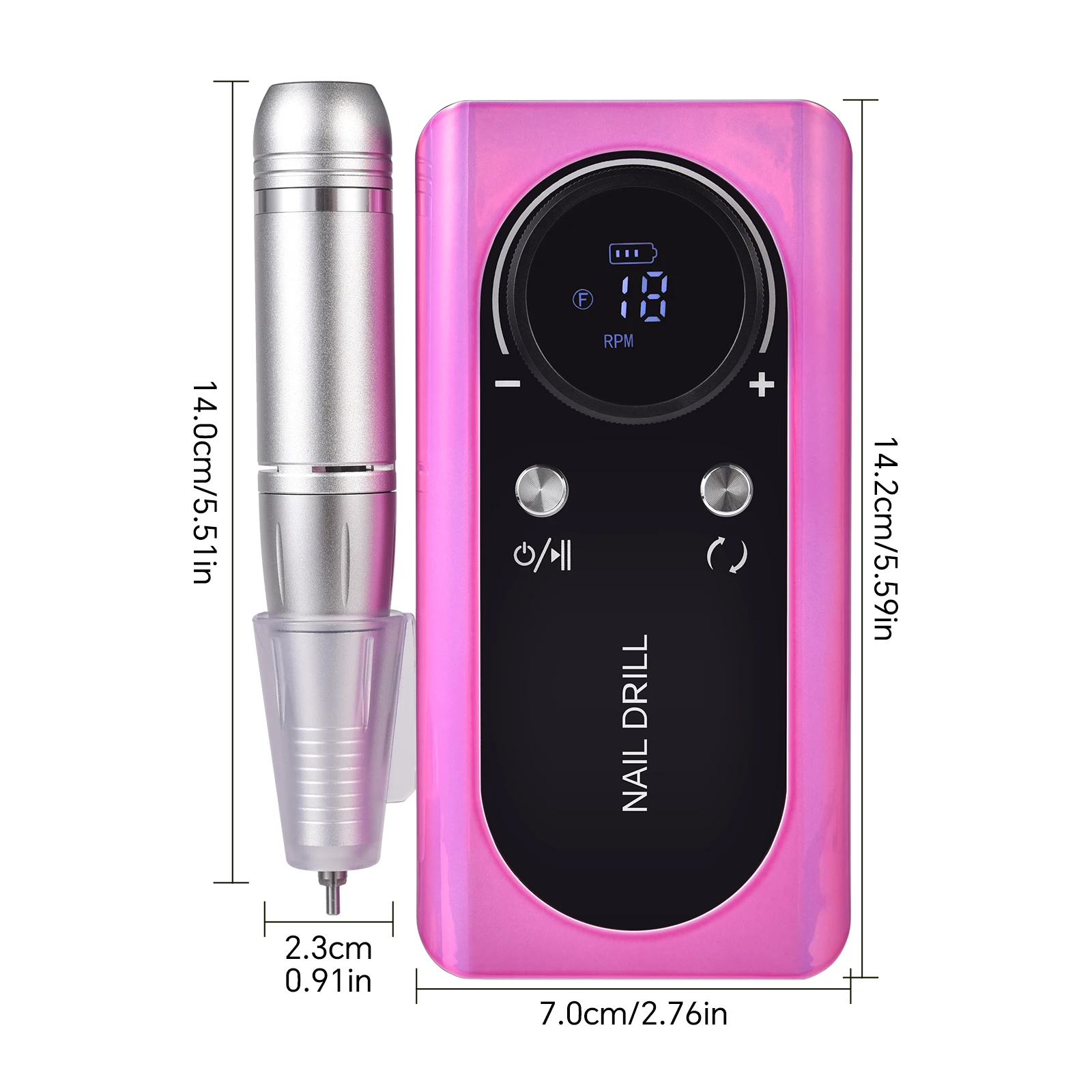 전기 네일 드릴 머신 휴대용 전문 충전식 저소음 네일 샌더 머신 매니큐어 용 45000RPM 네일 파일