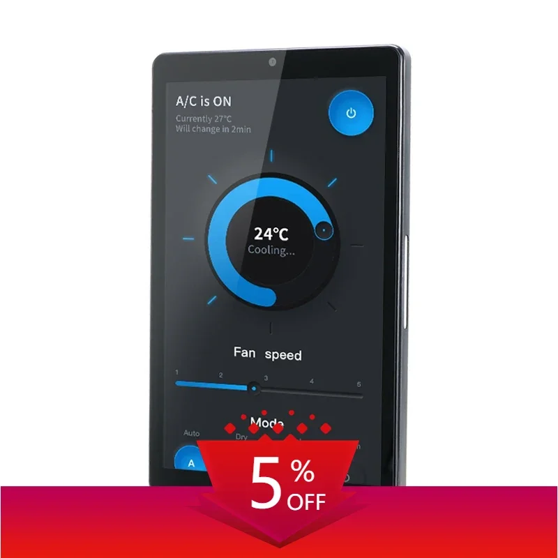 

YC-SM08P Home Automation 8 Inch Smart Android 13 Touchscreen 5G Wifi 4GB Wall Mount Plastic WiFi Camera