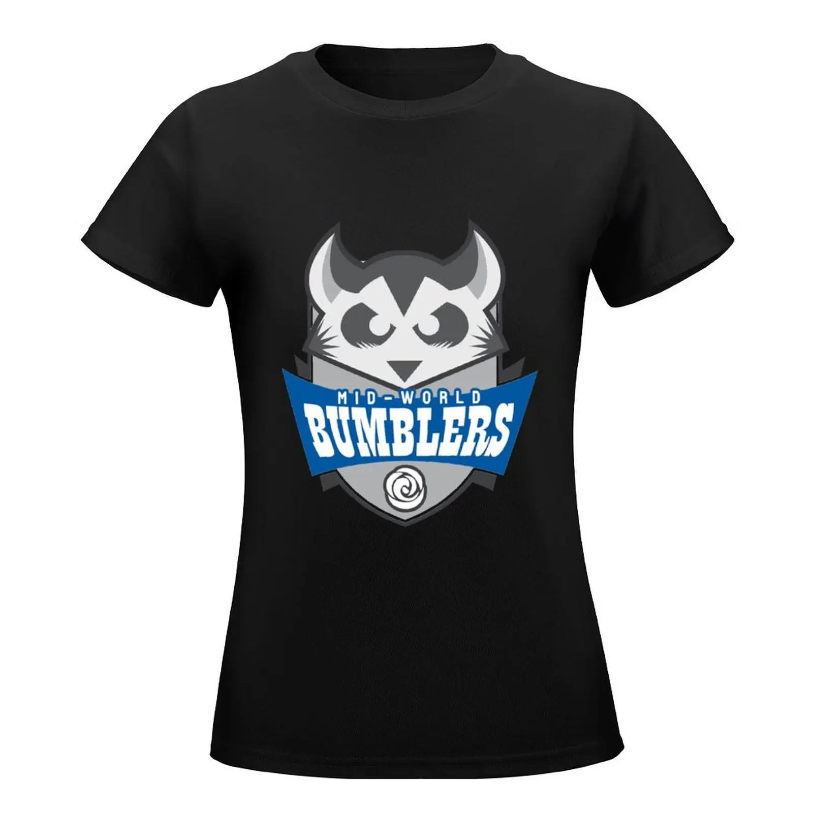 The Mid-World Bumblers T-Shirt tops Aesthetic clothing graphics funny plus size t shirts for Women loose fit