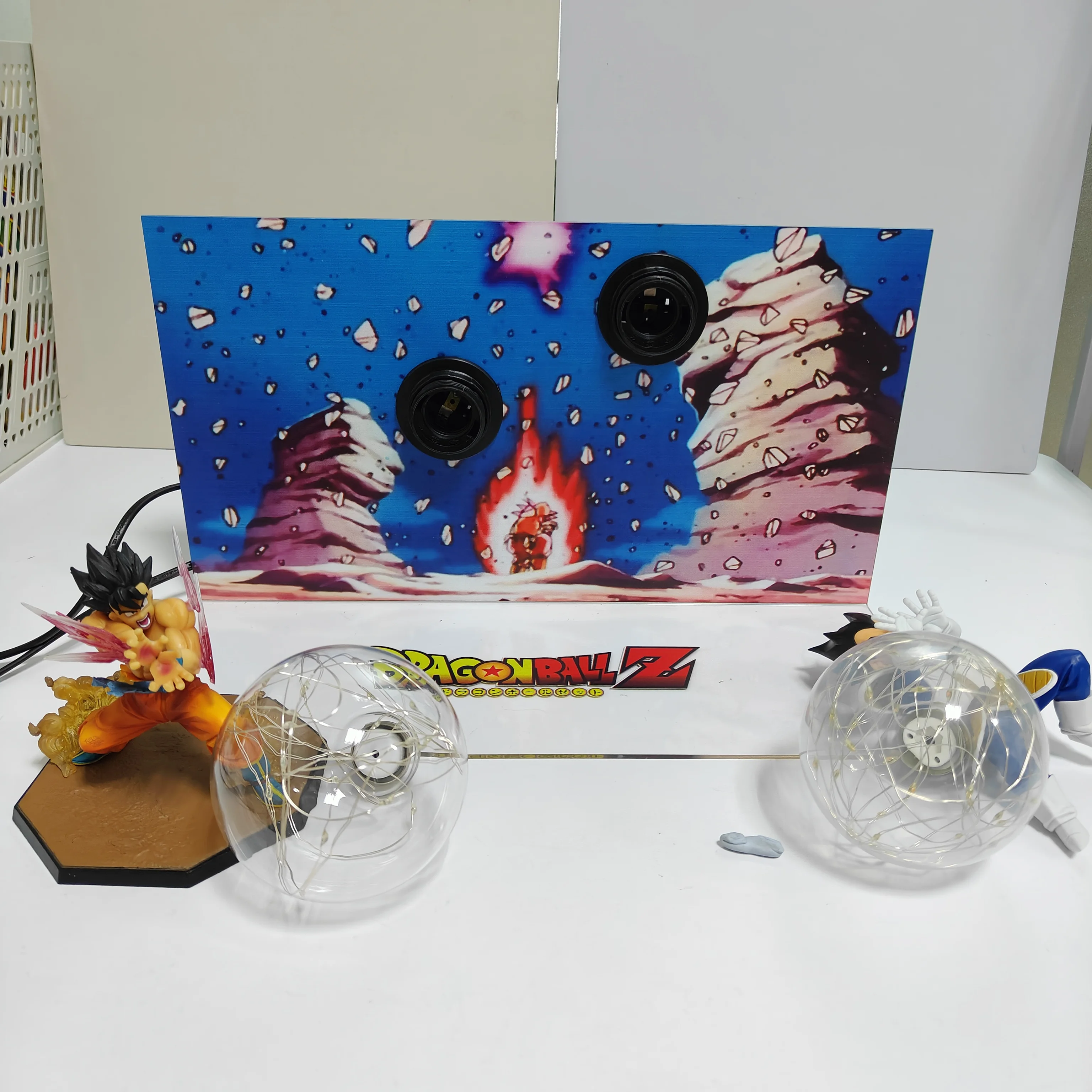 Dragon Ball Anime Son Goku Vegeta Kamehameha DIY Model Figurine Dragon Ball Anime Lamp Action Figures Collection Toys For Gift view 6