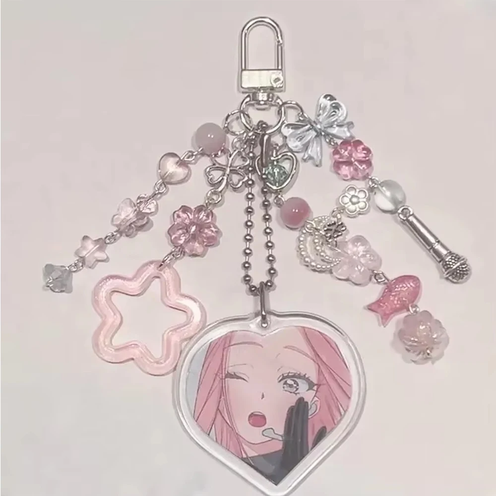 エイリアンステージハートアクリルミジとスアビーズマッチングキーホルダー