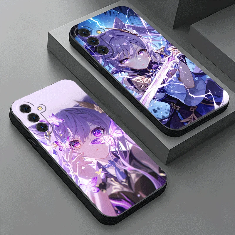 Soft Phone Case For Samsung A17 A37 A57 A16 A36 A56 A15 A35 A55 Genshin Impact Keqing A14 A34 A54 A13 A33 A53 A27 A26 A25 A24 A2