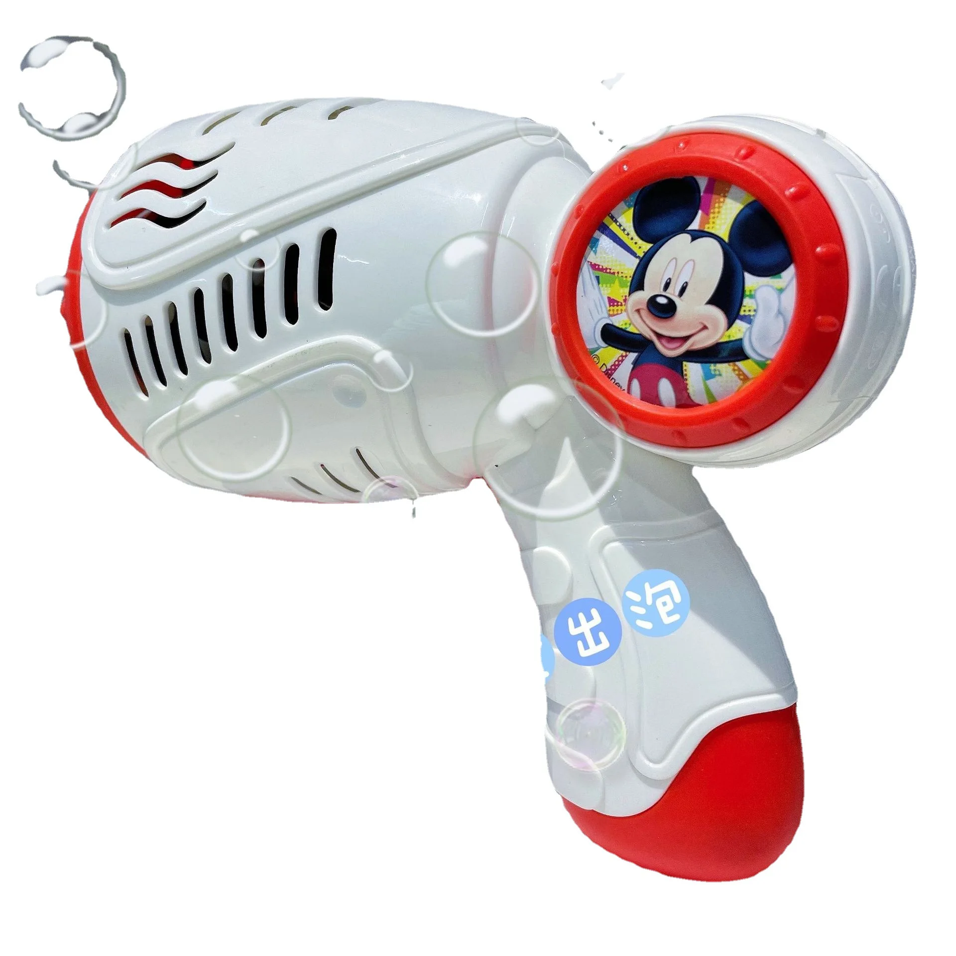 Minnie Mouse， Electric Bubble Gun Kids Toy Bubbles Machine Automatic Soap Blower Light Summer Outdoor Party Games Children Gift