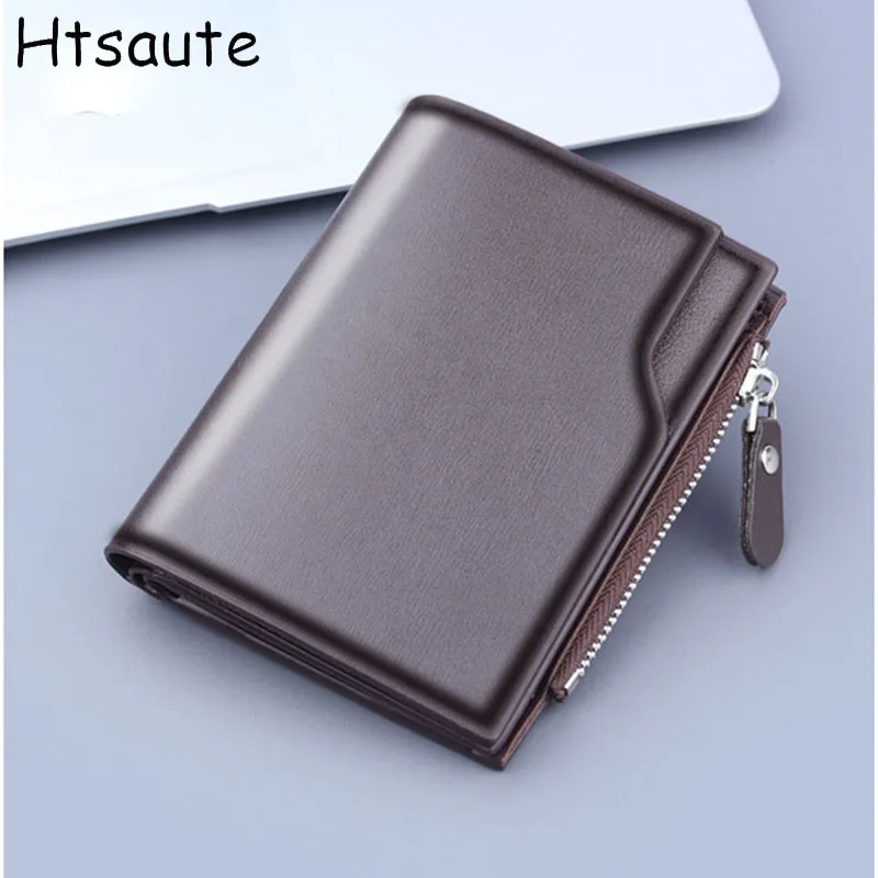 

Fashion Men's Compact Zip PU Leather Wallet Material Business Style Short Section Purse Hot Saling Wallets bolasa coin purse