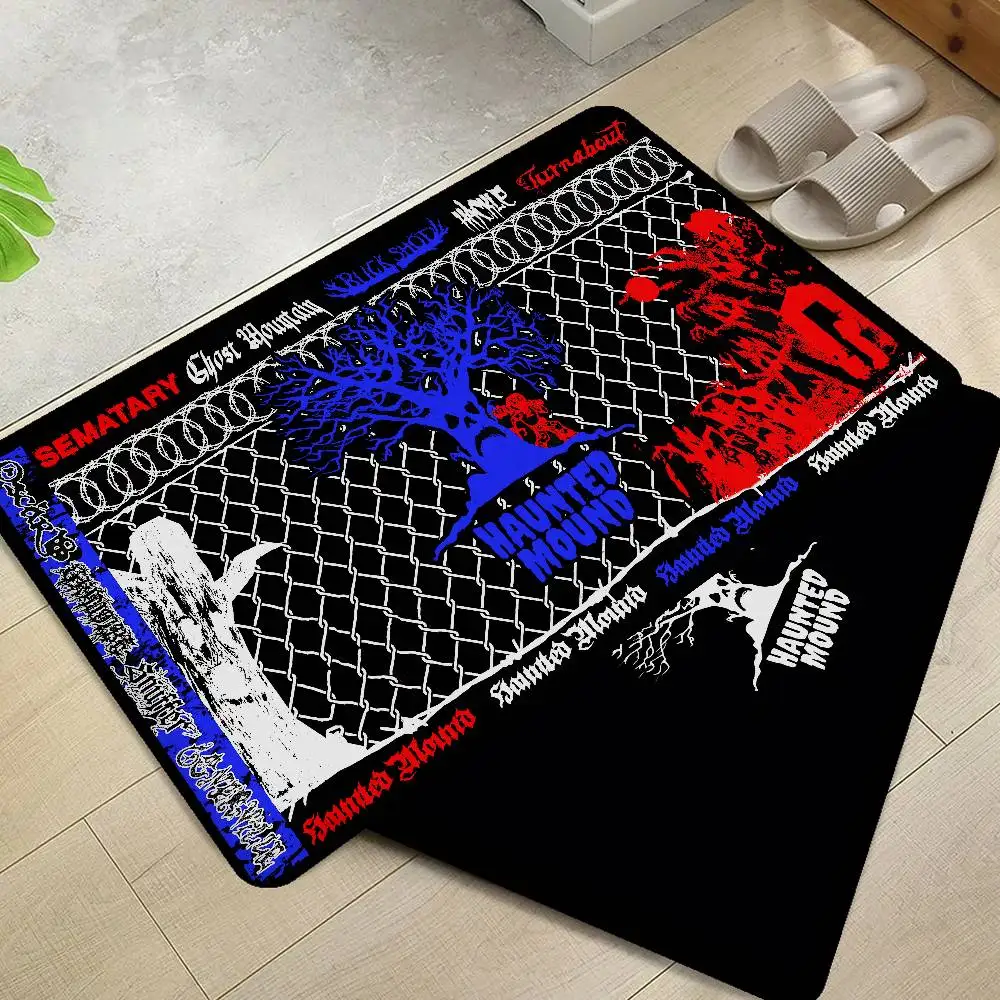 S-Sematary Haunted Mound Bathroom Mat Retro Multiple Choice Living Room Kitchen Rug Non-Slip Bedside Mats