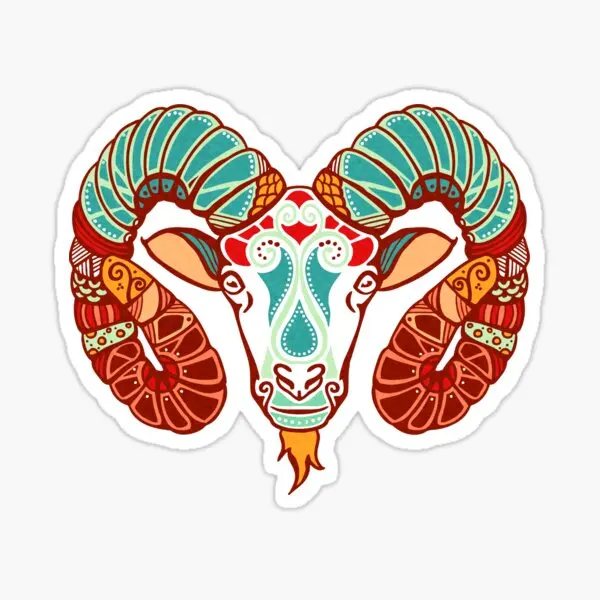 Автомобильные наклейки Овен 5 шт., детские наклейки на стену, ноутбук, окно, принт, искусство, мотоцикл, дом, автомобиль, бутылки для воды, фон, мультяшный Забавный аниме