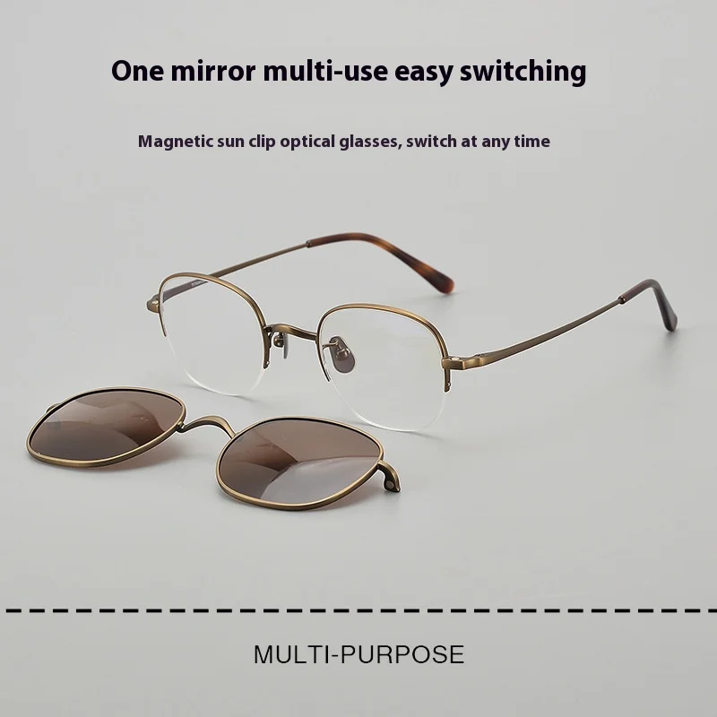 إطار نظارة من ألياف خلات ماسكو عالي الجودة مصنوع يدويًا ومضاد للضوء الأزرق نظارات قصر النظر الطبية العصرية