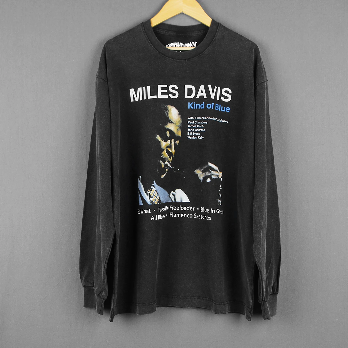 Miles Davis T-Shirt Kind Of Blue Modal Jazz Herbie Hancock Men Summer Men's Clothing Short Sleeve Cotton Black Tee Shirt