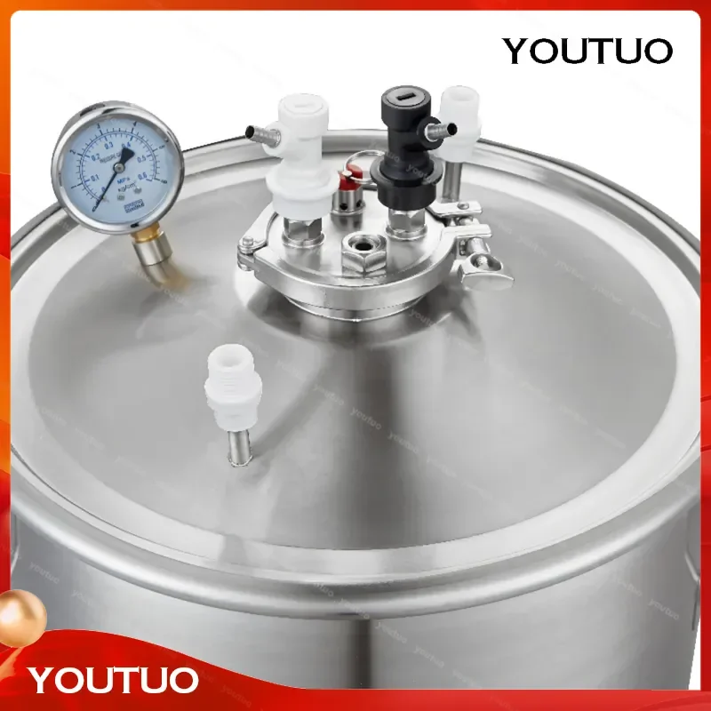 Stainless Steel Pressurized Fermenter 35L 65L Conical Fermenter for Home Brewing Beer Wine Making Kit