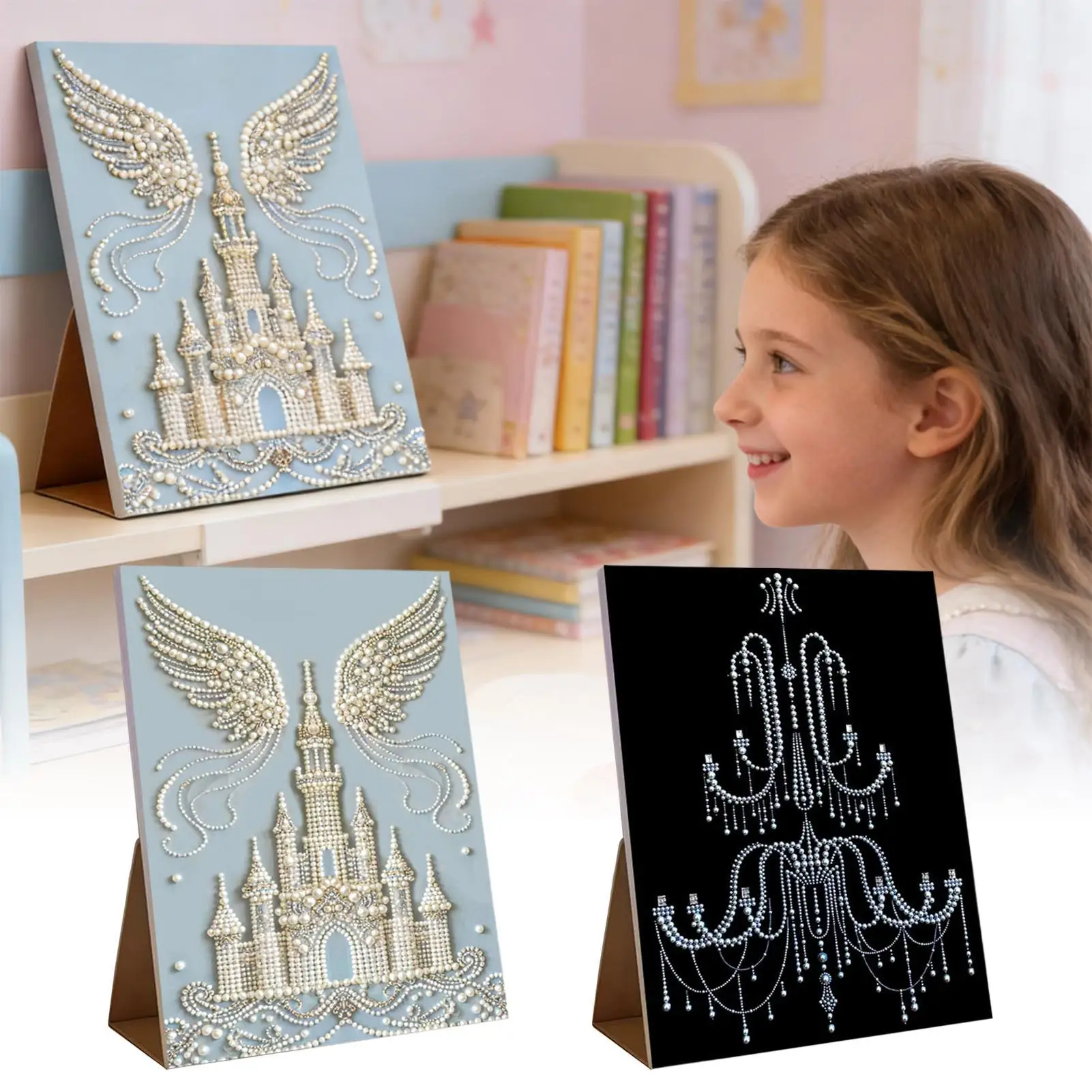 

Pearl Art Kits For Adults Handmade Picture Craft 11.8x15.7 Inch Pearl Art Craft For Adults Beginners Home Wall Desktop Living