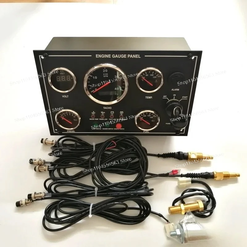 Diesel Engine Control Panel, Dashboard Switch Panel Boat Dashboard Waterproof Marine