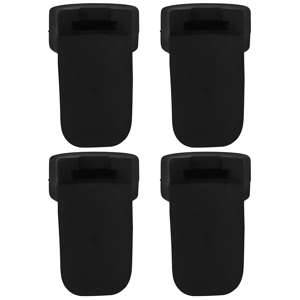 

4 Pcs Clarinet Finger Rest Cushions Round Color Long Handle Thumb Pad (black) *4pcs Cover