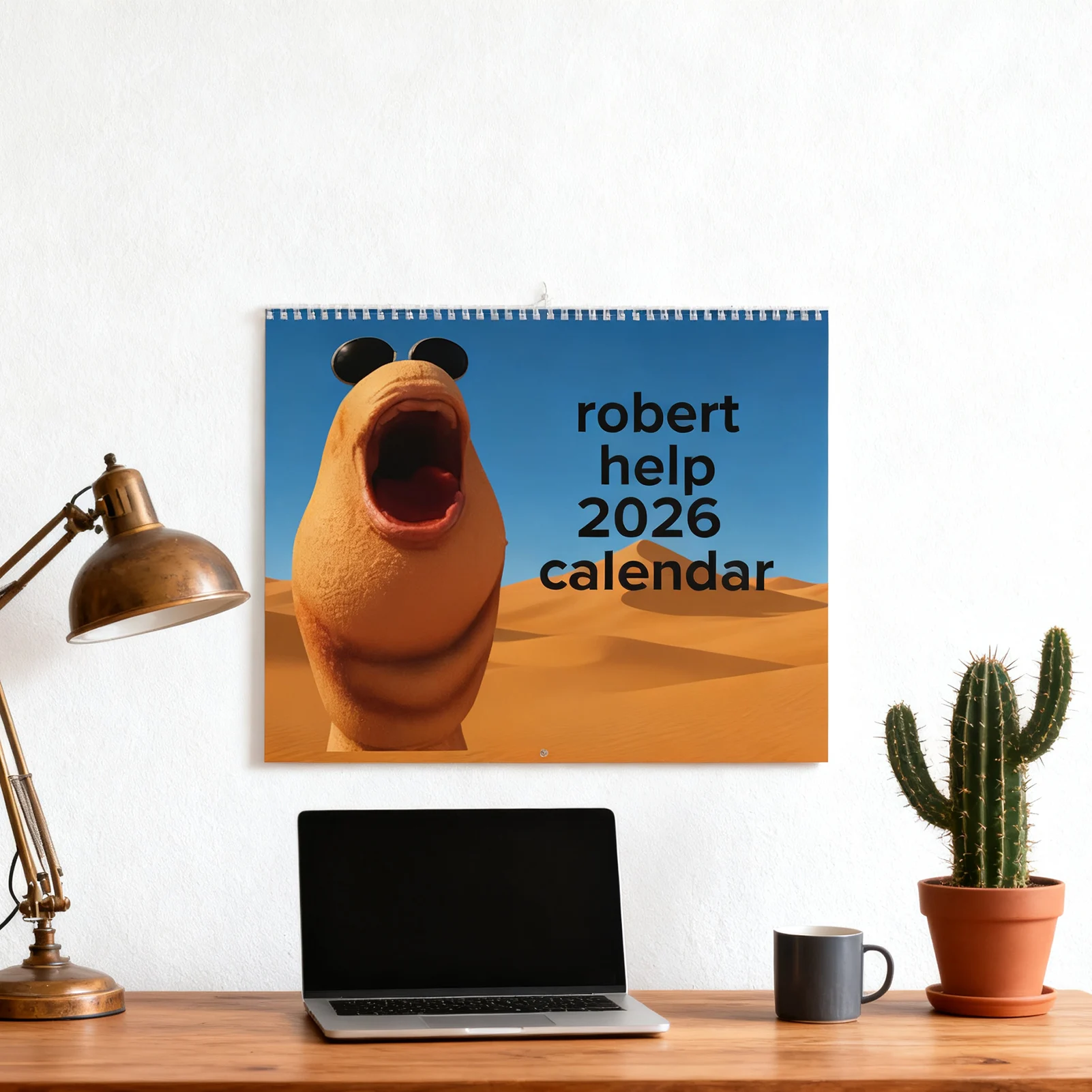 

Настенный календарь «Маркус-червь» 2026: Забавный дизайн, подвесной декор с металлическими кольцами, креативный подарок для дома, офиса, класса