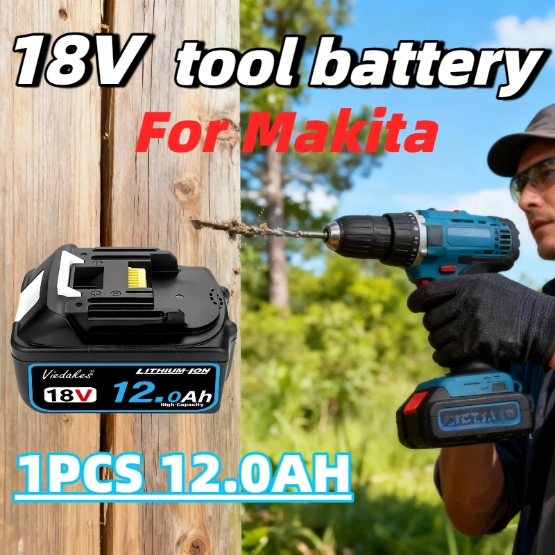 

For Makita 18V Battery 8.0Ah 10.0Ah 12.0Ah Rechargeable Lithium, for Makita Cordles Power Tool Battery✅BL1860 BL1850 BL1830