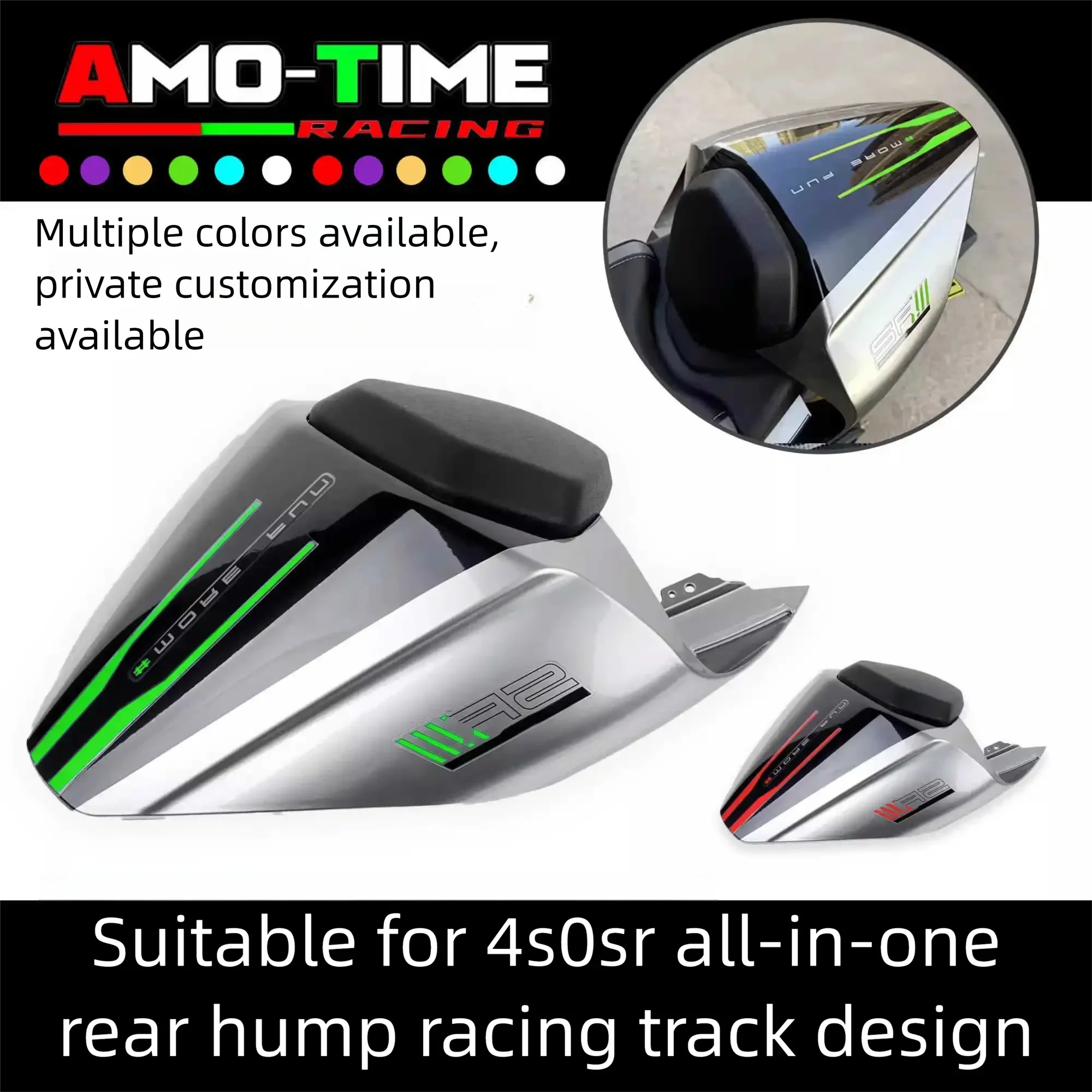 

for cfmoto 450SR Modification One-piece Rear Hump,Racing Track Design,Multi-color,Custom Modification Accessory Post-caval crest
