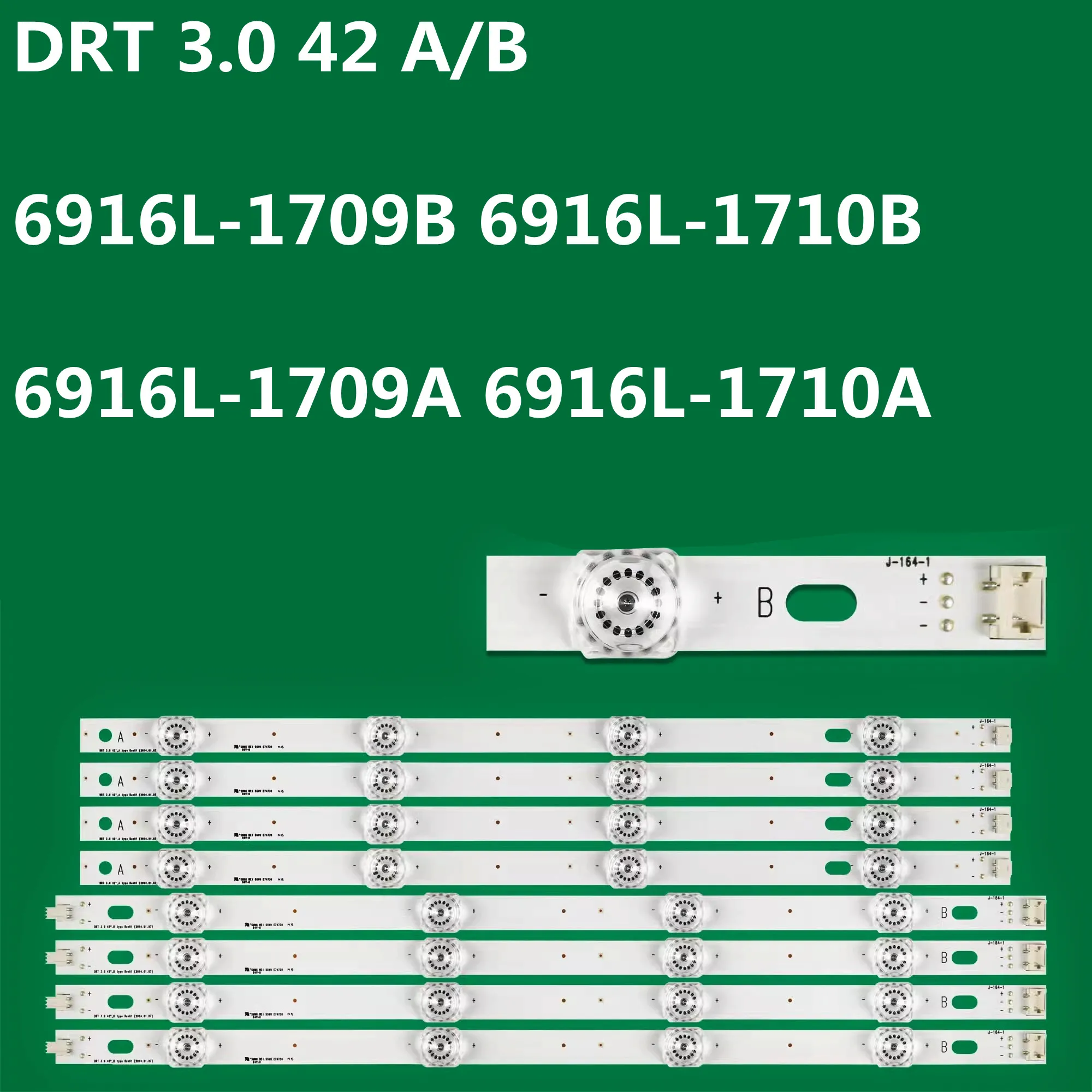 แถบไฟแบคไลท์ LED สำหรับ6916L-1956B DRT 3.0 42 a/b 6916L-1957B 42LB629V 42LB639V 42LB640V 42LB644V 42LB652V 42LB650V