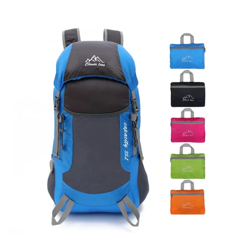 Wasserdichte faltbare Sporttasche, Wander Softback Camping Rucksack, Super Pack Travel Outdoor Trekking Klettern Berg Rucksack,