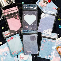 80 Sheet Cute Memo Pad Kawaii Heart Animal Style Sticky Note DIY Decoative Scrapbook Memo Pad Student Supplies